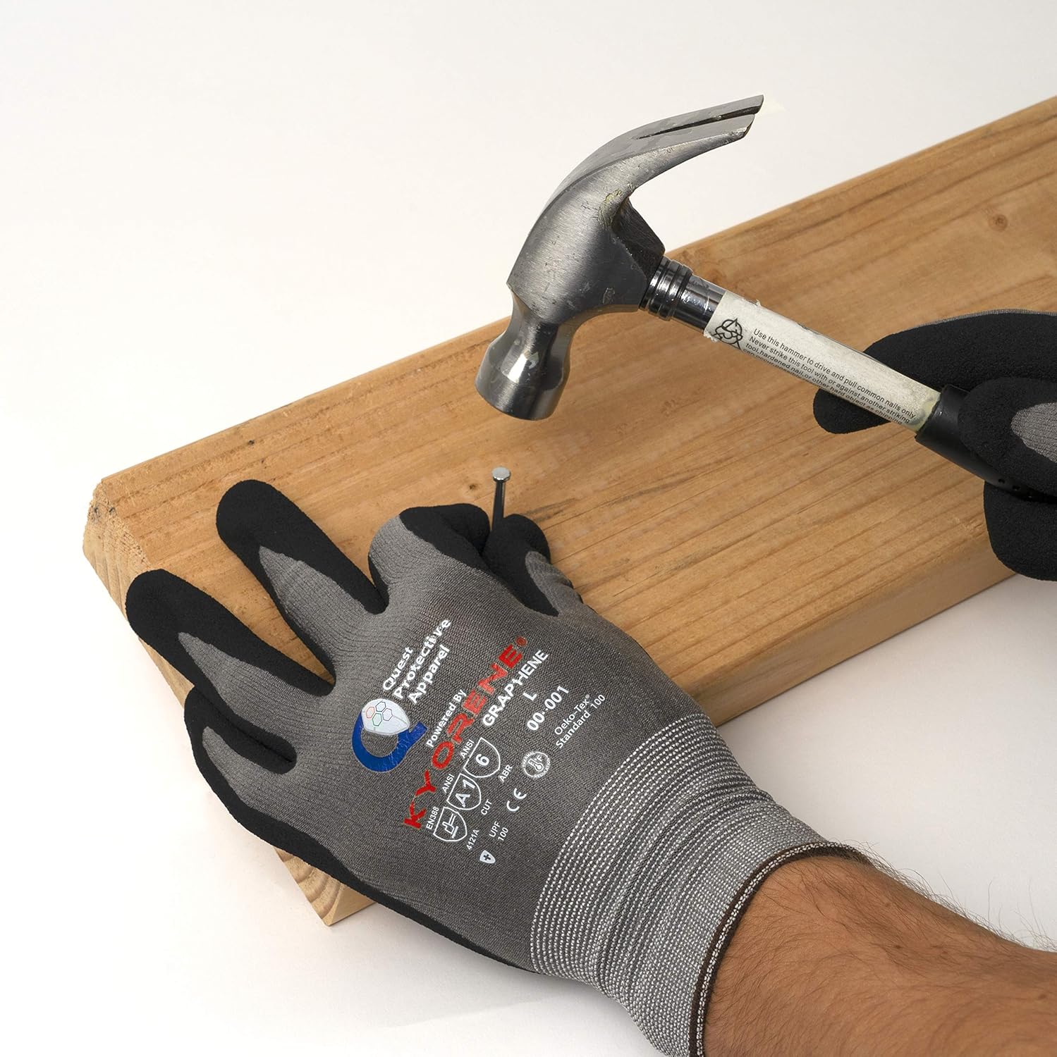 Quest Cut Resistant Work Gloves – Flexible Working Gloves with Graphene Material: Tools & Home Improvement