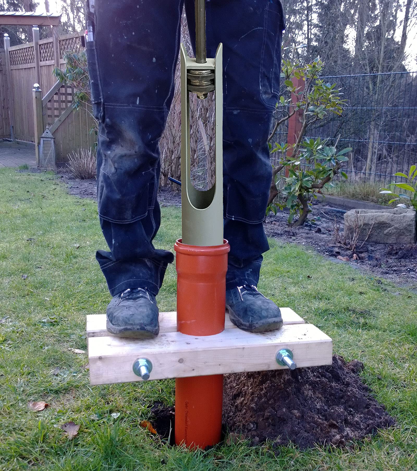 Kiespumpe 90mm - für Brunnenbau mit einem Erdbohrer Brunnenbohrer Brunnenrohr