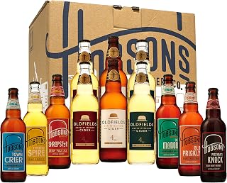 Hobsons Mixed Beer & Cider Gift Set Case - 12 x 500ml Bottles - Premium Real Ale & Cider From a Craft UK Brewer