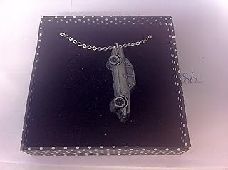 Ford Granada Mk2 Ghia 3D wisiorek na srebrnym platerowanym platyną naszyjnik ręcznie wykonany 45 cm ref86