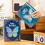 Spiral Notebook Journal-Journal for Women-College Ruled Journals for Writing-B5 3D Butterfly Embossed Hardcover Notebooks -192 Pages Lined Paper for School, Office, 9" X 6.9" | Embossed Butterfly B5 Journal, Lay-Flat Design, Durable Pages Ideal for L