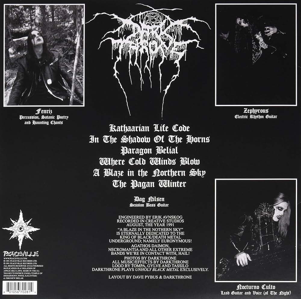 洋楽 Dark throne / a blaze in the northern sk Amazon.com : Darkthrone A Blaze In The Northern Sky Official
