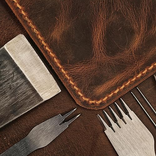 Miniatura 7 de Personalized Leather cover for bible KJV, Custom leather holy bible book case cover christian gifts for men women (Larger Cover Size, With Pen