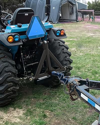 Miniatura 7 de Adaptador de barra de tracción de remolque receptor de 3 puntos de 2 pulgadas, compatible con tractor de categoría 1, compatible con enganche rápido