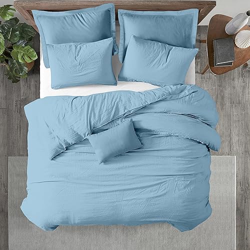 Kotton Culture Funda de edredón de 600 hilos 100% algodón egipcio de alta calidad, transpirable, para todas las estaciones, con cierre de cremallera
