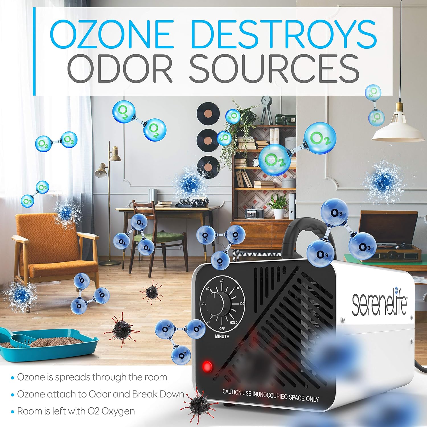 Black Friday - 80% OFF SereneLife 10,000mg/h Compact Ozone Generator - Commercial Ozone Generator Portable Industrial Ozone Deodorizer Sterilizer Odor Eliminator Machine, Up to 2000 Sq Ft Coverage - SLOZOGEN100 Best Cyber Deals 🔥 SereneLife 10,000mg/h Compact Ozone Generator - Commercial Ozone Generator Portable Industrial Ozone Deodorizer Sterilizer Odor Eliminator Machine, Up to 2000 Sq Ft Coverage - SLOZOGEN100