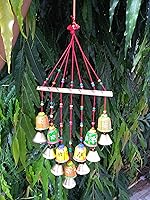 Vista 3 de Decoración para el hogar hecha a mano Adornos de puerta colgantes Campanas (tema de campana triangular)