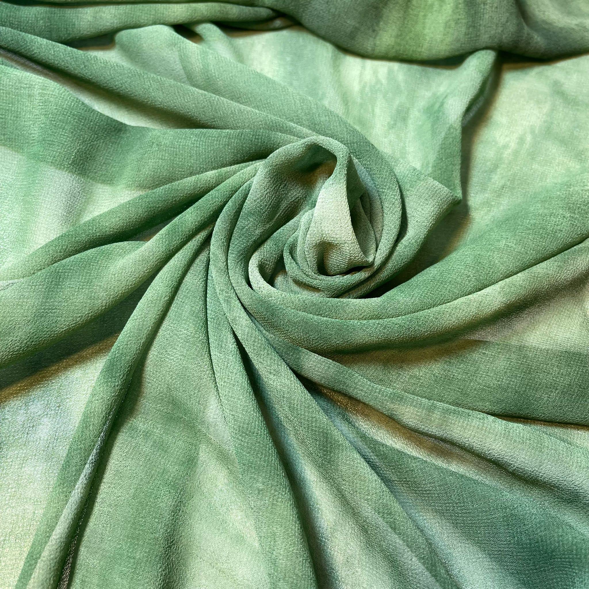 *Clearance* Fabric Sale Cheap Quilting Dress Craft Hobby Material 44" by Meter (Tie Dye Chiffon)