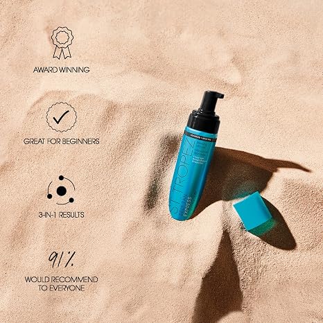 St.Tropez Self Tan Express Mousse, Fast Acting Fake Tan, Develops in 1-3 Hours, Streak-Free Finish, Vegan, Natural & Cruelty Free, 200 ml
