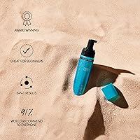 Vista 6 de St.Tropez Self Tan Express Mousse, bronceado falso de acción rápida, se desarrolla en 1-3 horas, acabado sin rayas, vegano, natural y libre