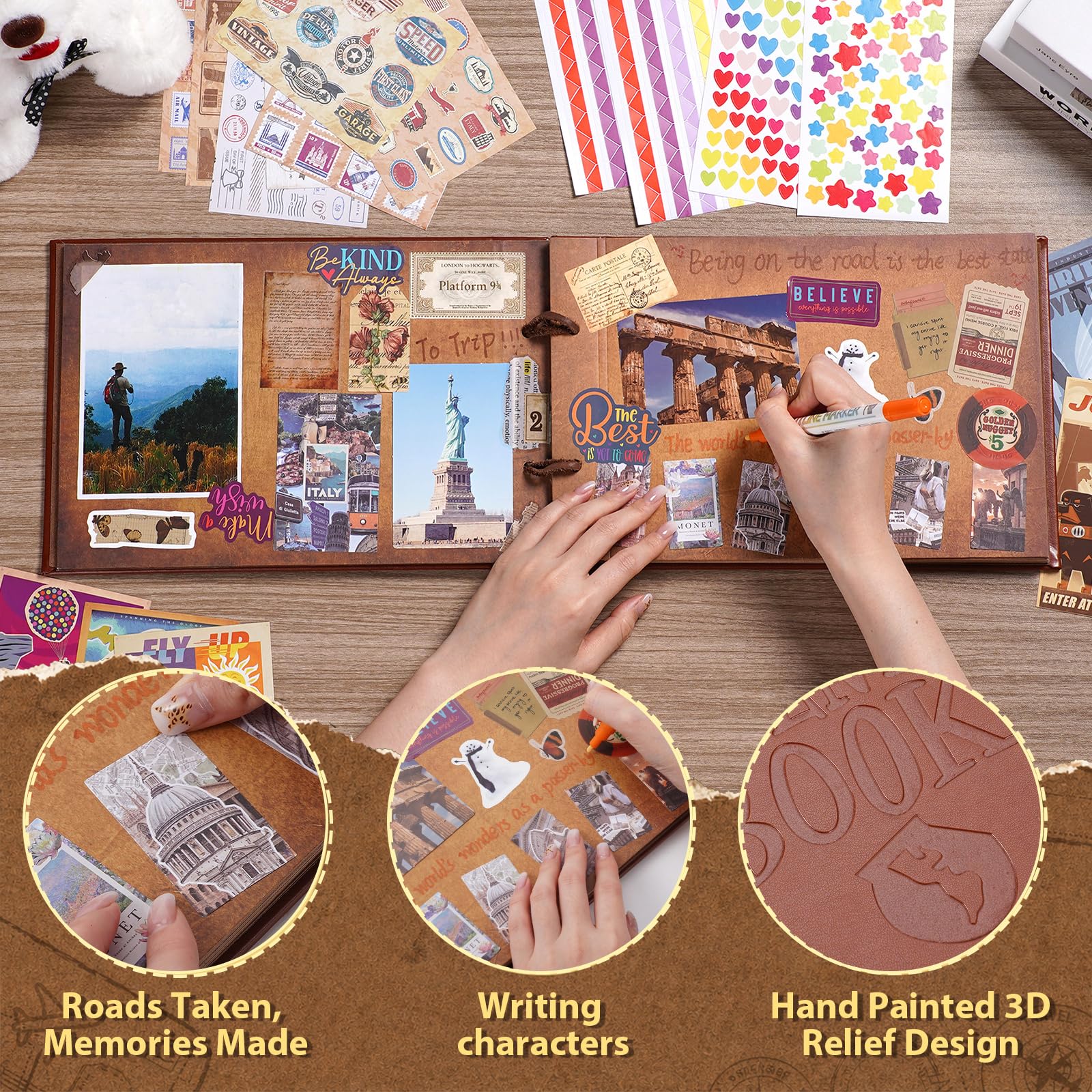 album scrapbooking, 30 x 19cm 80 pagine
