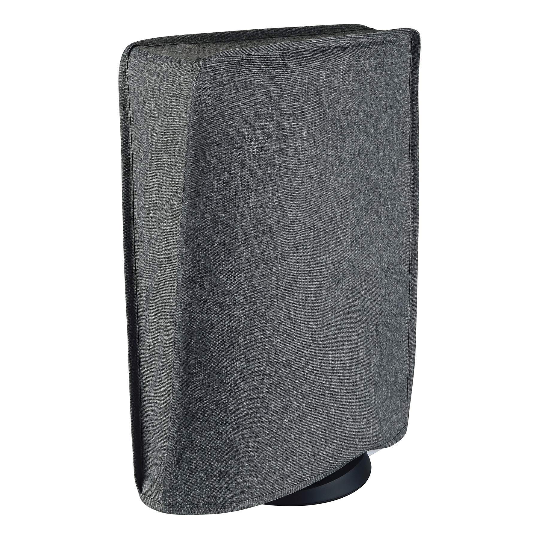 PlayVital Funda Antipolvo Vertical para ps5 - Cubierta Protectora Antirrayas y Anti-Agua, Doble Capa con Forro Suave, Compatible con ps5 Digital & Estándar, Accesorio para Consola (Gris) — view 9