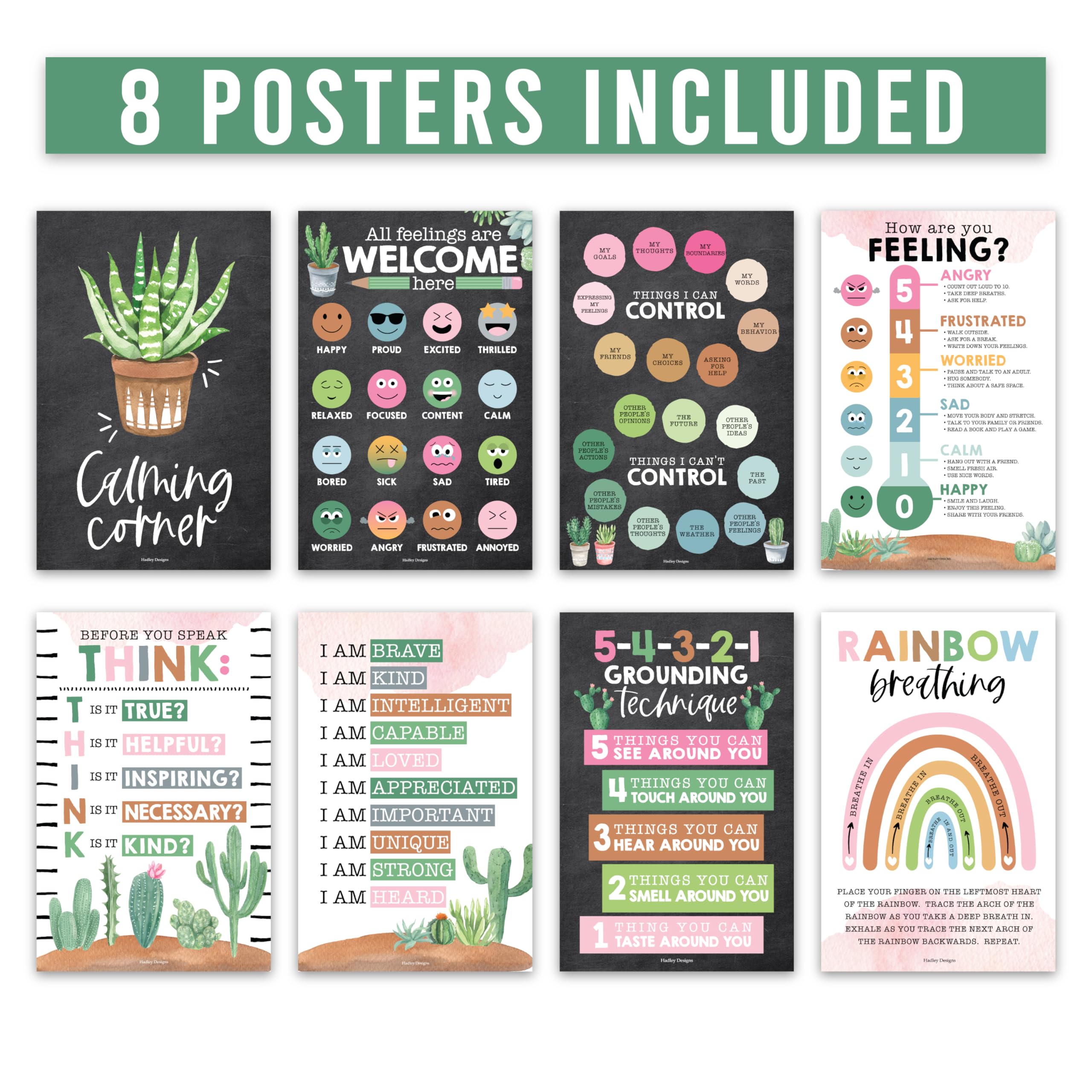 Snapklik.com : Hadley Designs Calming Corner Posters For Classroom ...