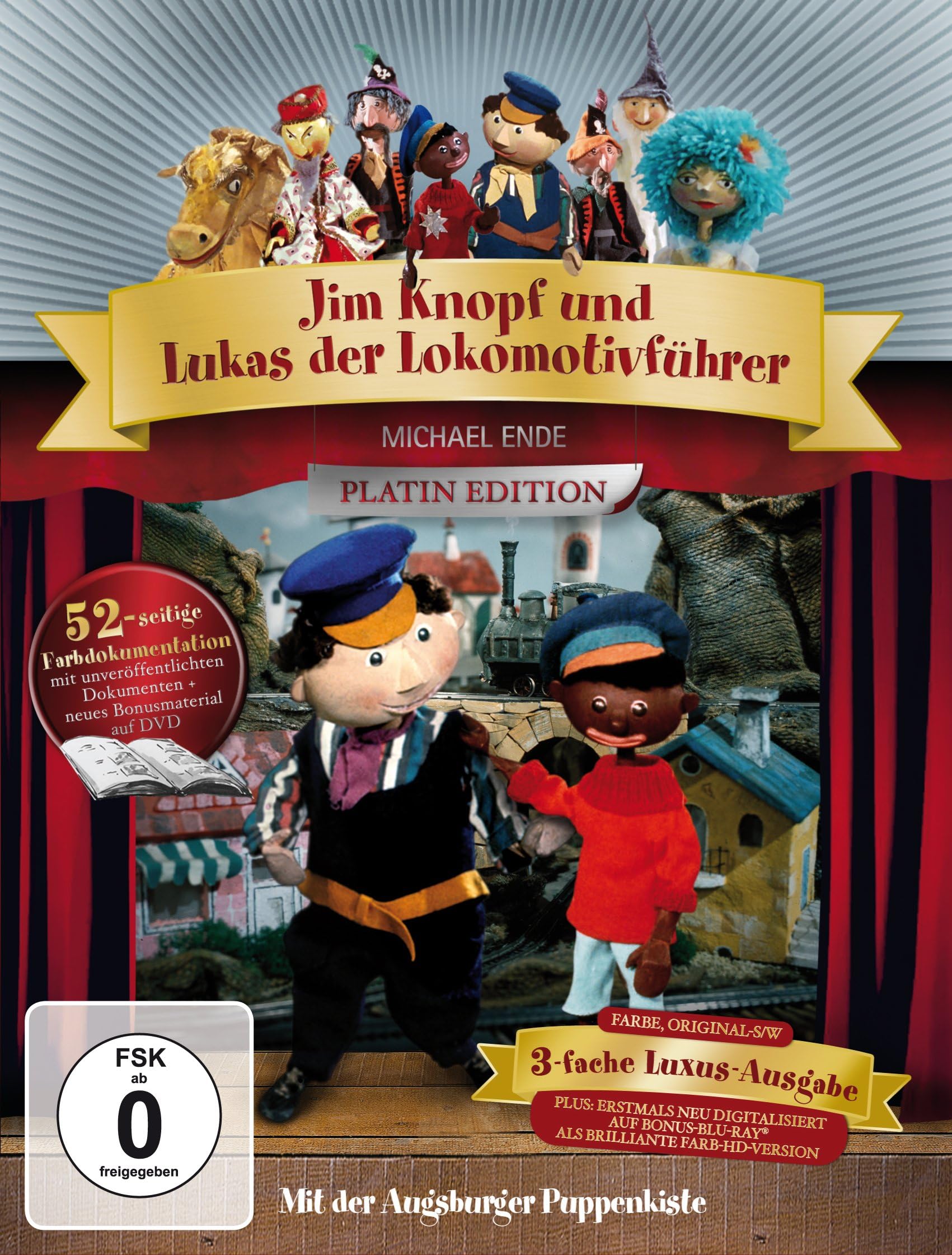 Augsburger Puppenkiste - Jim Knopf und Lukas der Lokomotivführer - Platin Edition mit Blu-ray