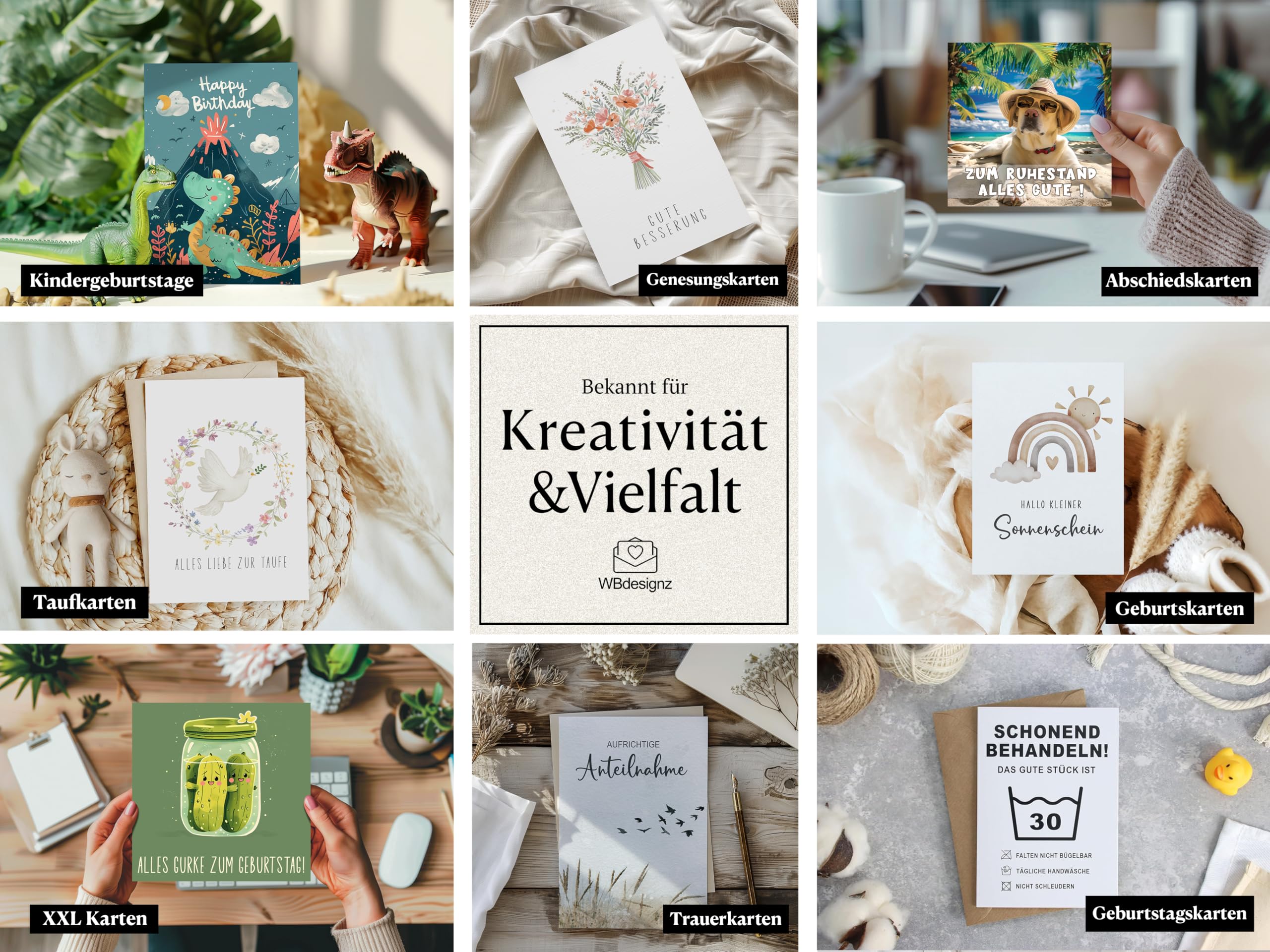 WBdesignz Abschied Karte Mit Umschlag - Abschiedskarte Für Kolleginen Mit Einem Spruch Otter Mit Herz Glückwunschkarte Geschenkkarte Zum Abschied Und Neuanfang (XXL DIN A4