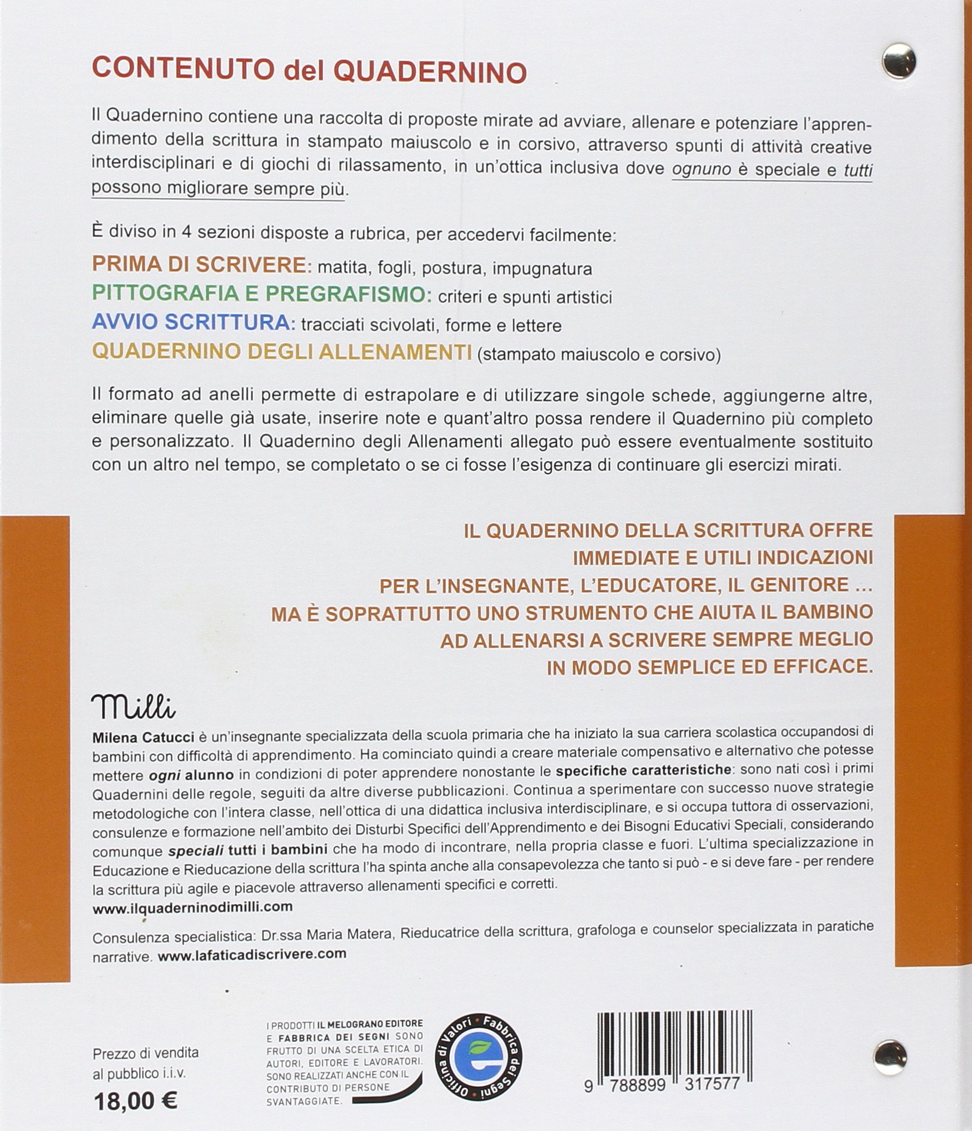 Il quadernino della scrittura. Per la Scuola elementare
