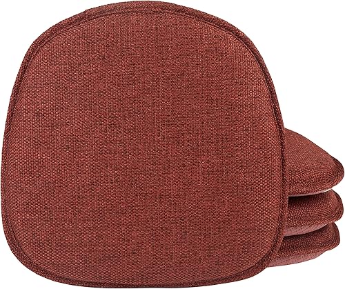 Klear Vu Gripper - Cojín antideslizante para silla, moderno de mediados de siglo, para comedor y cocina, relleno extragrueso, tela de tapicería