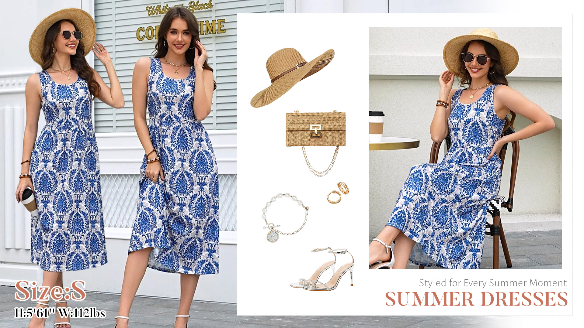 WIHOLL Summer Dresses for Women Beach Vacation Clothes Cruise Resort Wear  Outfits 2026 Sun Dress Flowy Midi Maxi Dresses for Seniors Sundresses  Spring Dresses Beige Gingham S at Amazon Women's Clothing store