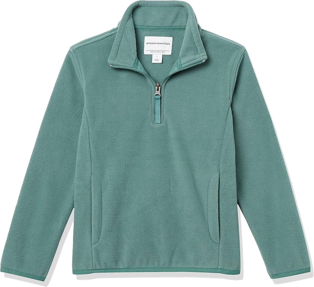 Girls and Toddlers' Quarter-Zip Midweight Long Sleeve Polar Fleece Jacket