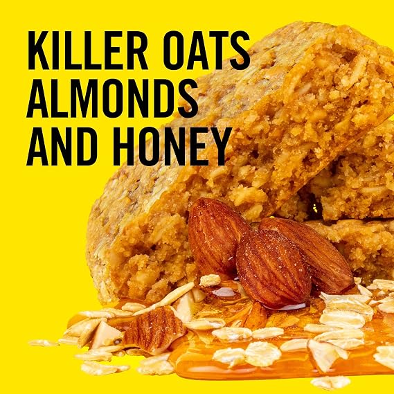 Dave's Killer Bread Oat-Rageous Honey Almond Organic Snack Bars, 12 Individually Wrapped Snack Bars (Pack of 1)