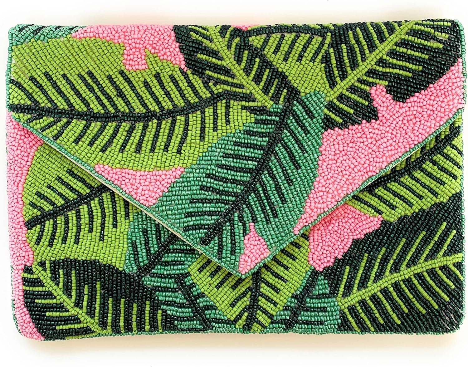 Palm Leaves Beaded Clutch Purse, Palm Leaf Beaded Tanzania Ubuy