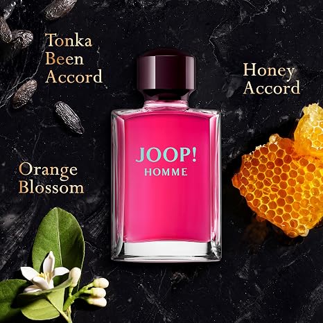 JOOP! Homme - After Shave Splash - Woody Scent with Notes of Orange Blossom, Honey Accord and Tonka Bean Accord - Medium Longevity - 75ml