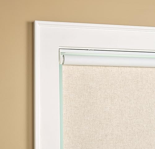 Miniatura 7 de Green Mountain Vista Persiana enrollable de lino sin cordón con aislamiento térmico y tela de protección UV, 35 pulgadas de ancho x 72 pulgadas de