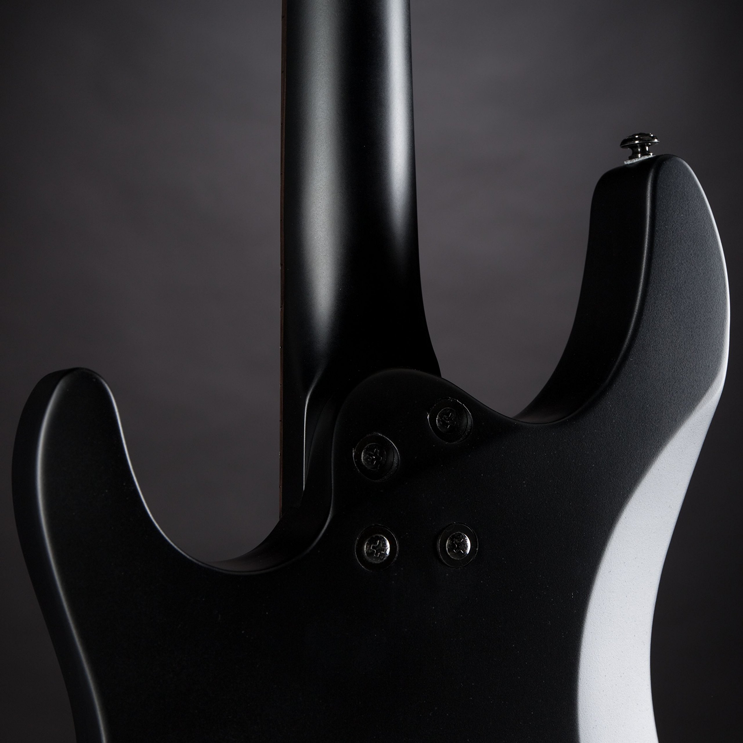 J & D 905 HSS Bat Mark Goth Black E-Gitarre mit HSS-Tonabnehmersetup und Vintage Vibrato