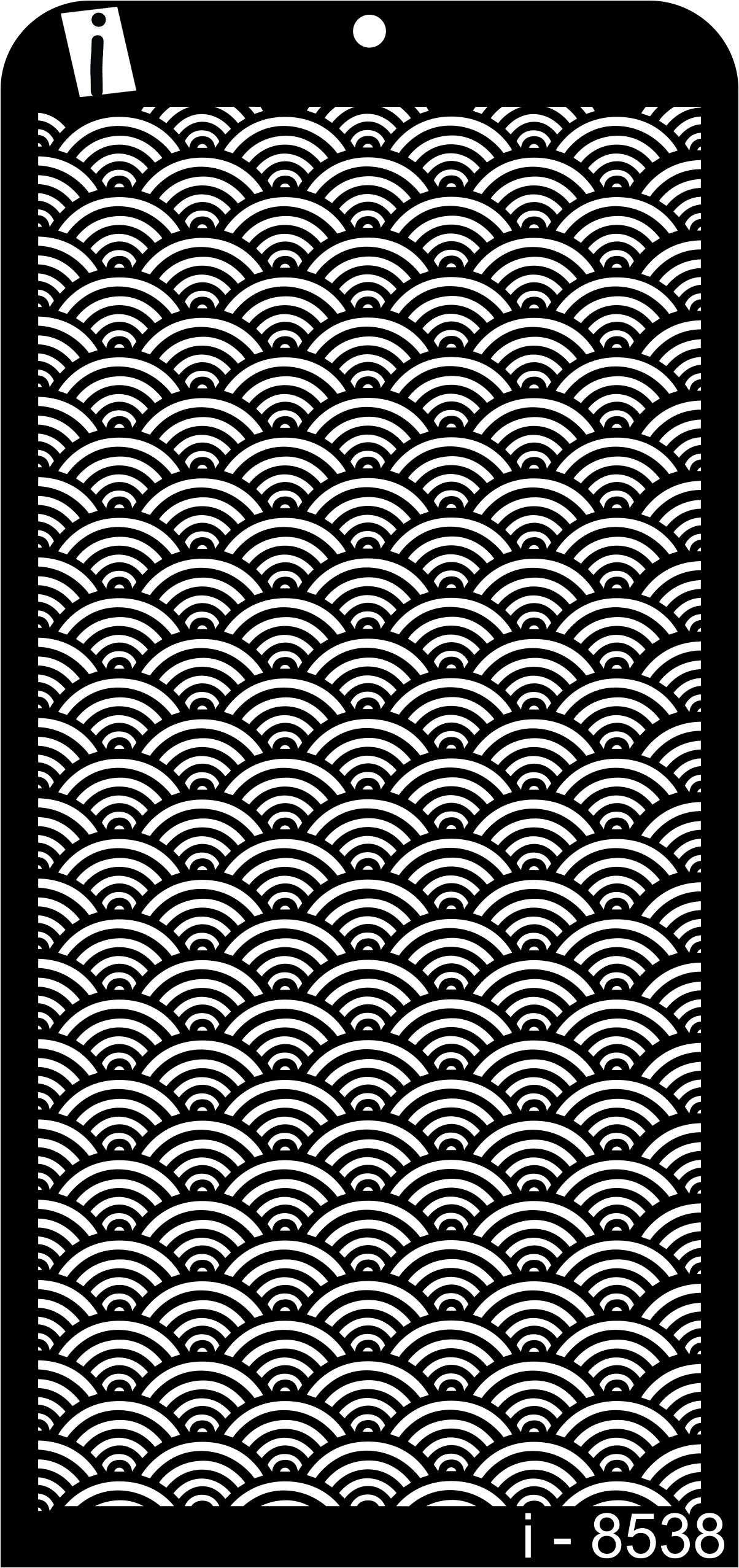 iCraft Decorative Layering Template Stencil i-8538 Size 4" x 8" Re-Usable Used for Painting, Journaling, Mix-Media, Wall Painting and Other Decorative Purposes. Pack of 1 Pcs