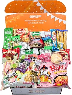 SNACKZON 39-Piece Assorted Japanese Korean Snacks Gift Set - Sweet & Savory Assortment from Japan, Korea & More