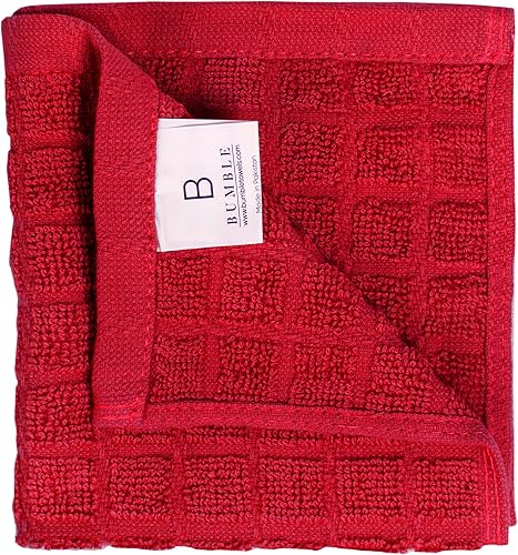 Miniatura 29 de Bumble - Toallas de cocina Toallas de cocina 100% algodón con lazo para colgar, 16 x 28 pulgadas, 380 GSM, juego de toallas de cocina absorbentes