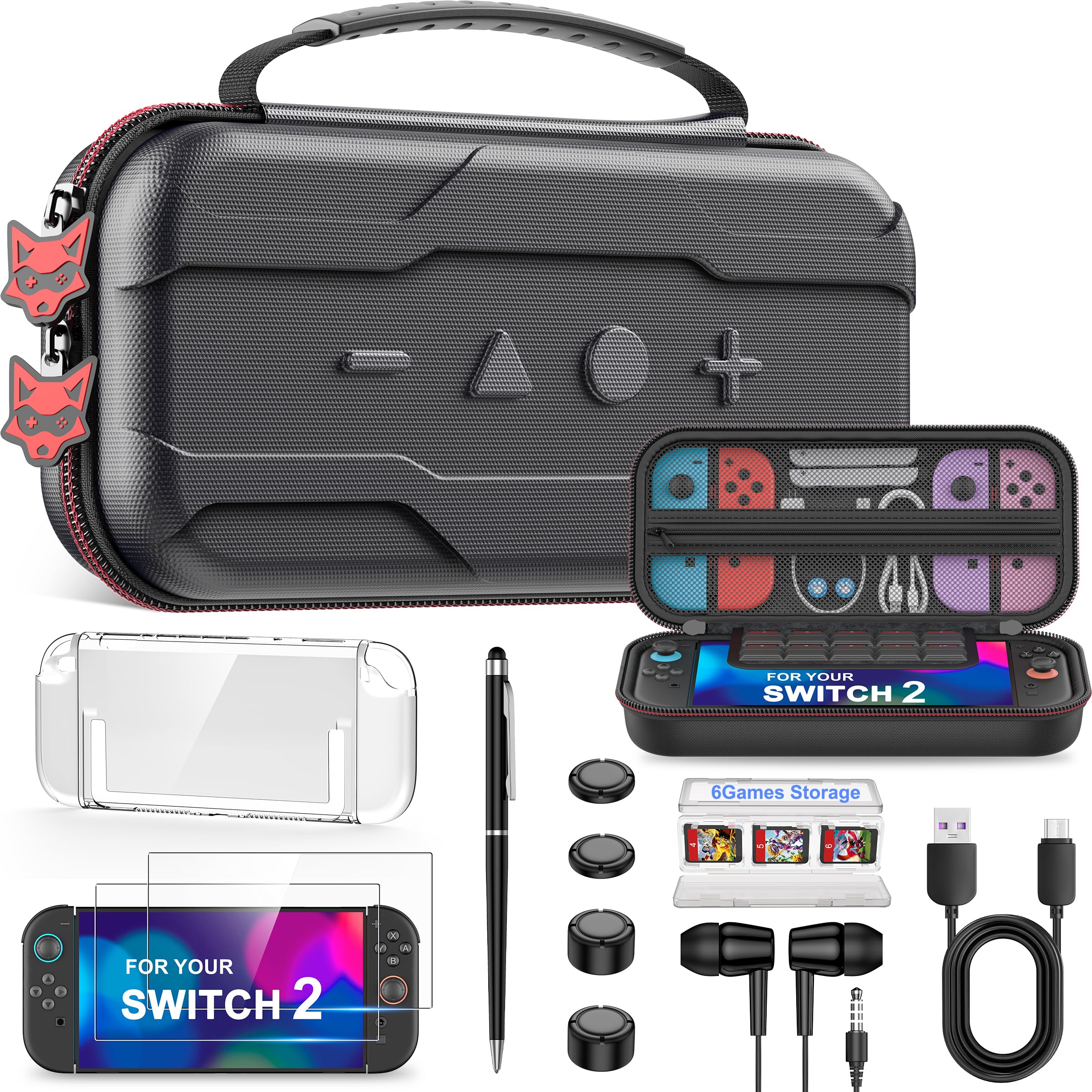 Amazon.com: Switch 2 Case Bundle for Nintendo Switch 2-Carrying