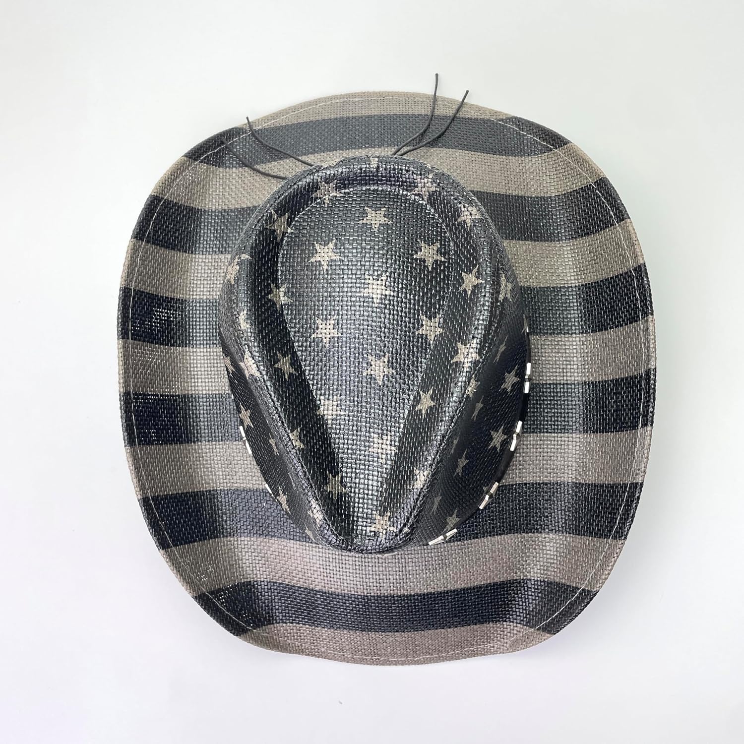 Western Cowboy Hat American Vintage Flag for July 4th Straw hat for Men, Women Festival & Party Accessory