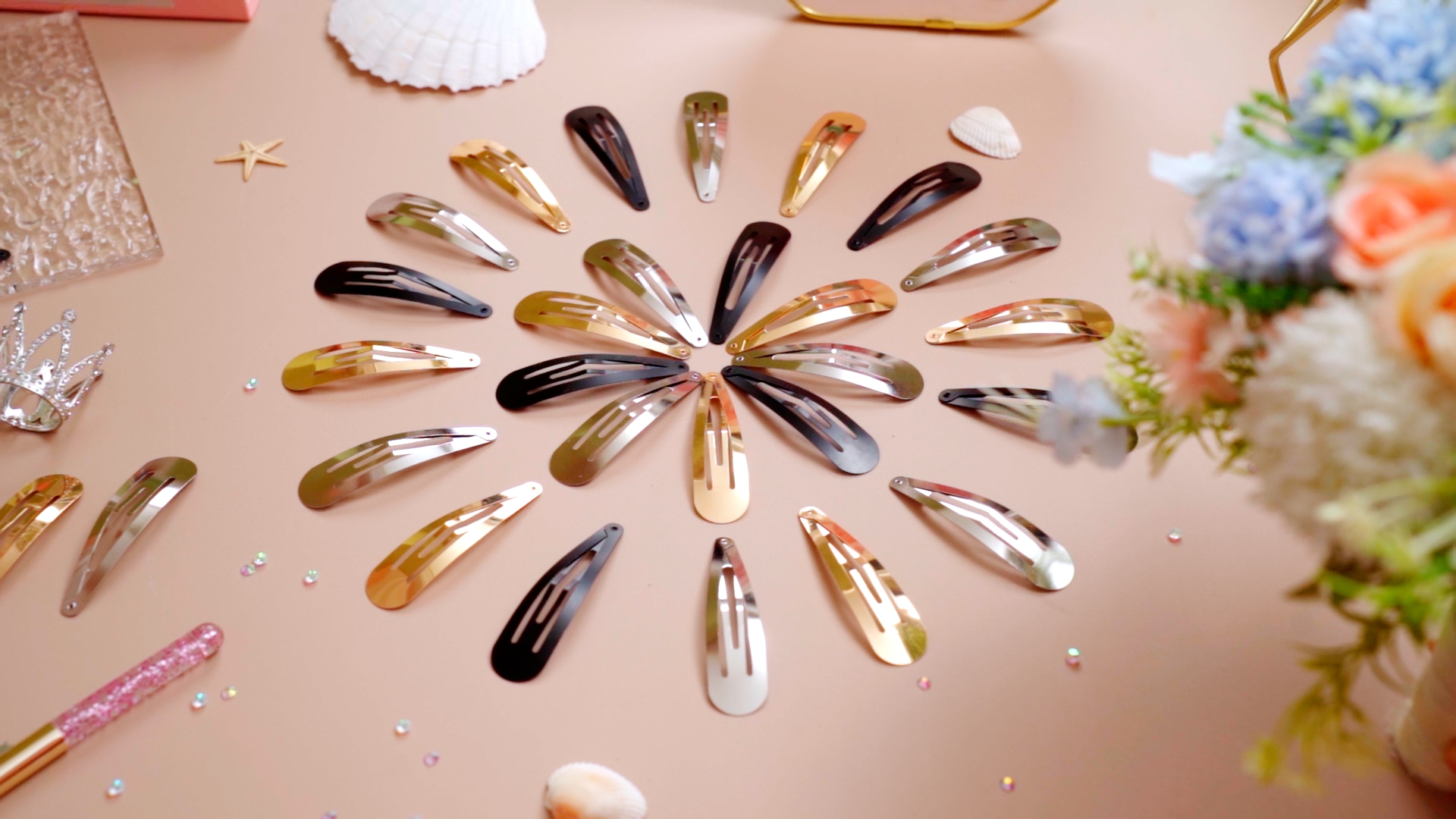 Amazon.com : WILLBOND 30 Pieces 3.1 Inch Large Metal Snap Hair