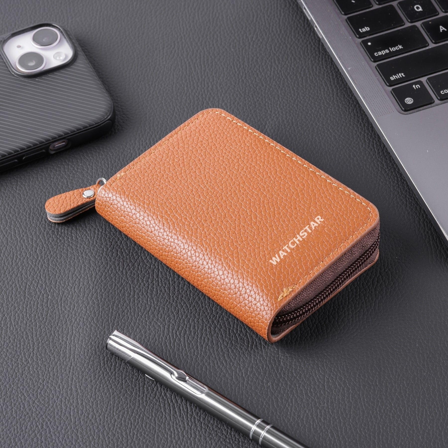 Slim Skinny Fit Card Wallet for Men and Women (02#Sadu Brown Kard)-picture-51