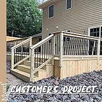 Vista 7 de Myard - Balaustres de aluminio para barandillas de terraza, porche, cerca