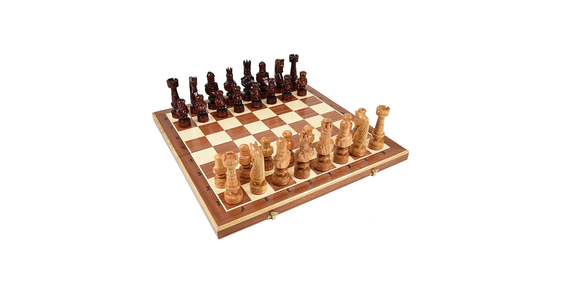 Amazon | 高級木製チェスセット：Caesar(カエサル)59.5cm×59.5cm