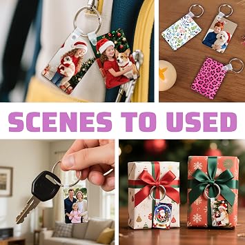 Joyclub Sublimation Keychain Blanks 240 Pcs MDF llaveros para sublimar