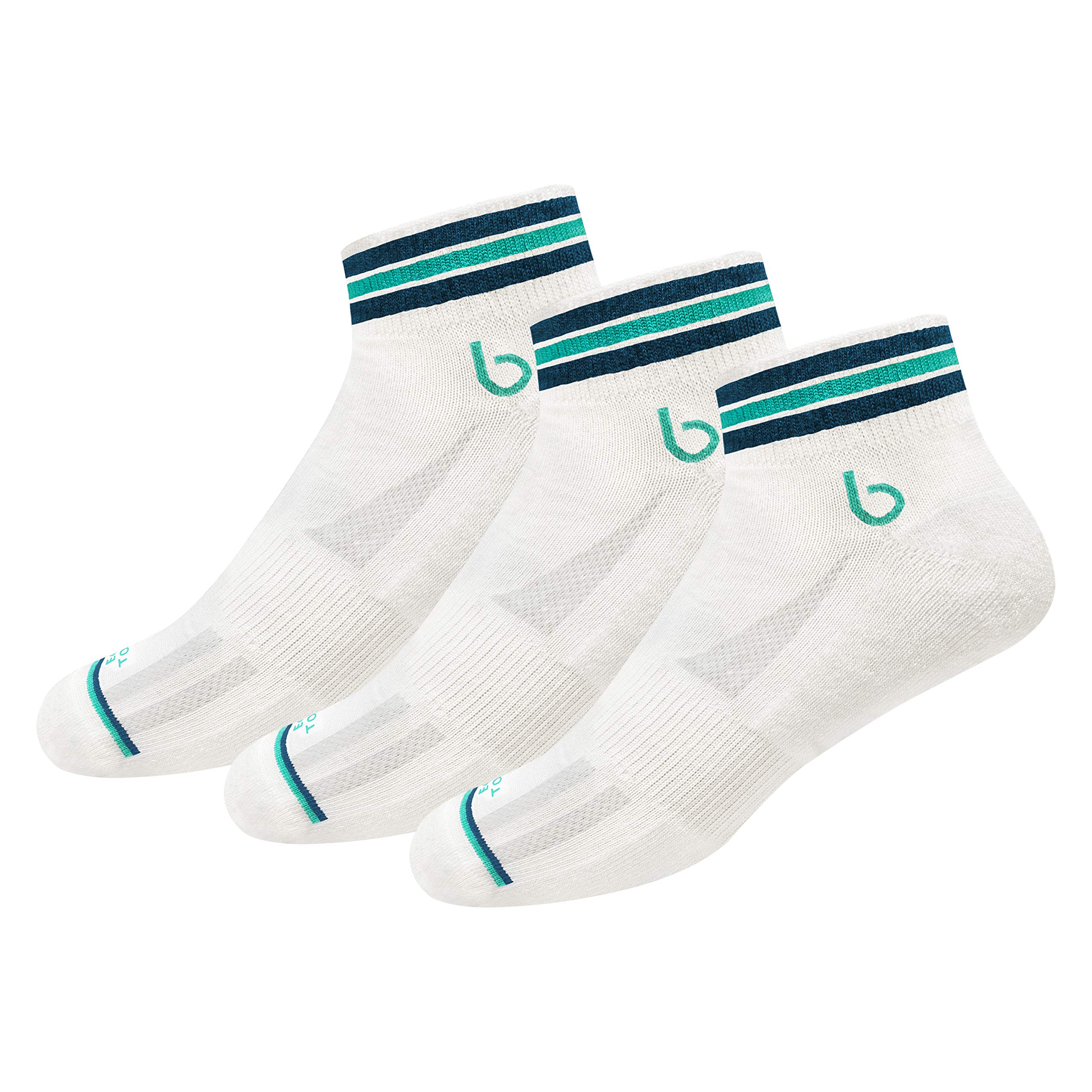 bambos Bamboo Ankle Socks for Men for All Day Comfort, Multicolor, Pack of 3, Free Size-picture-34