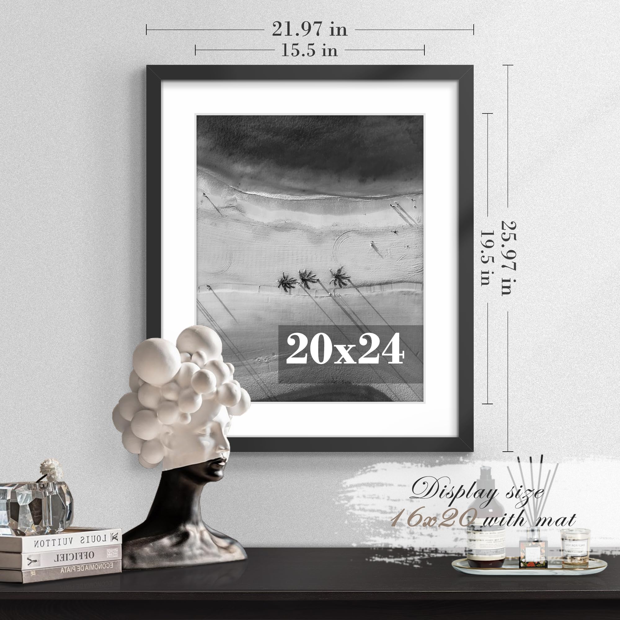 Snapklik.com : PEALSN 20x24 Picture Frame Set Of 2, Display Pictures 16 ...