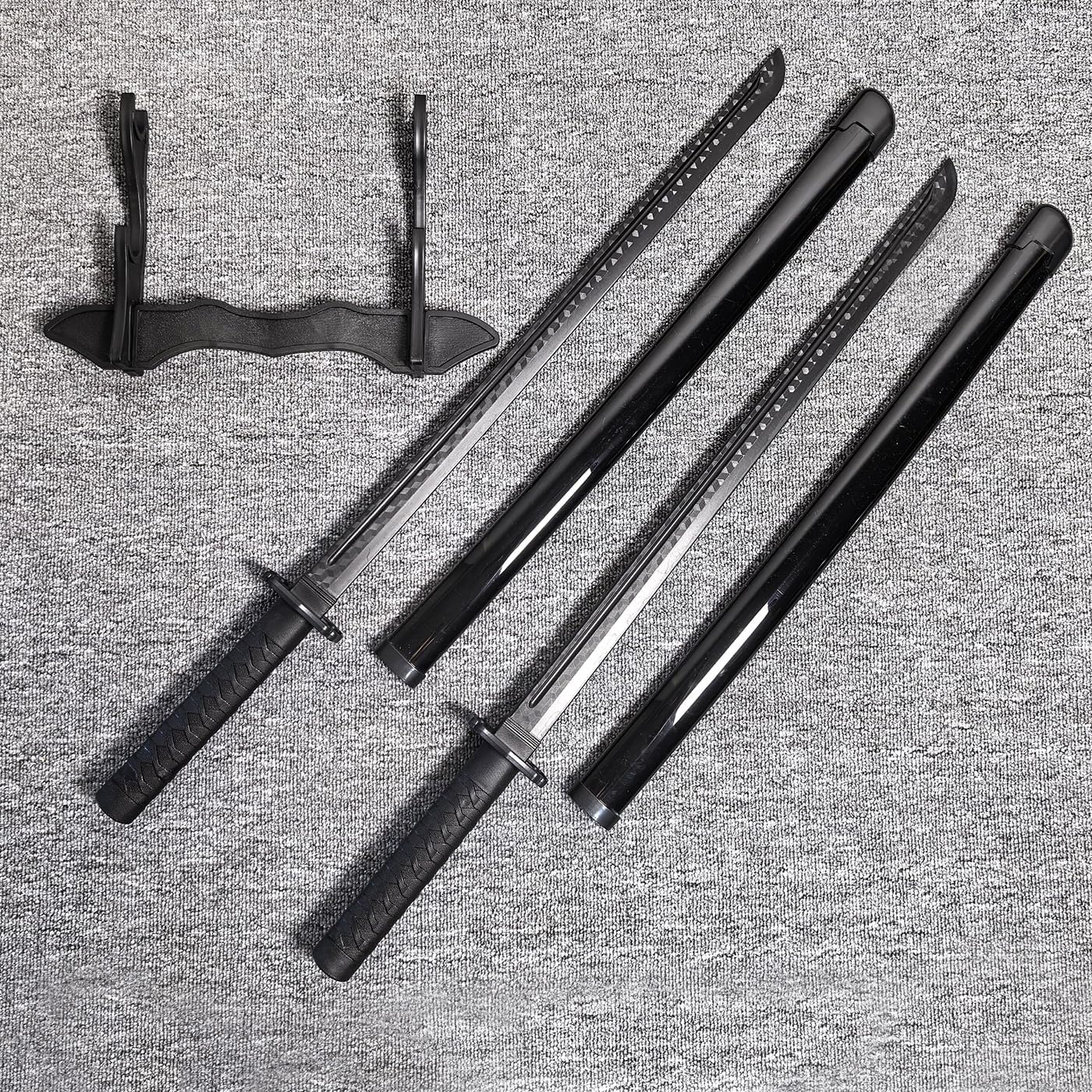 2 Pack Plastic Japanese Anime Katana Swords, 79cm/31inch Long Plastic Swords, Swords Suitable