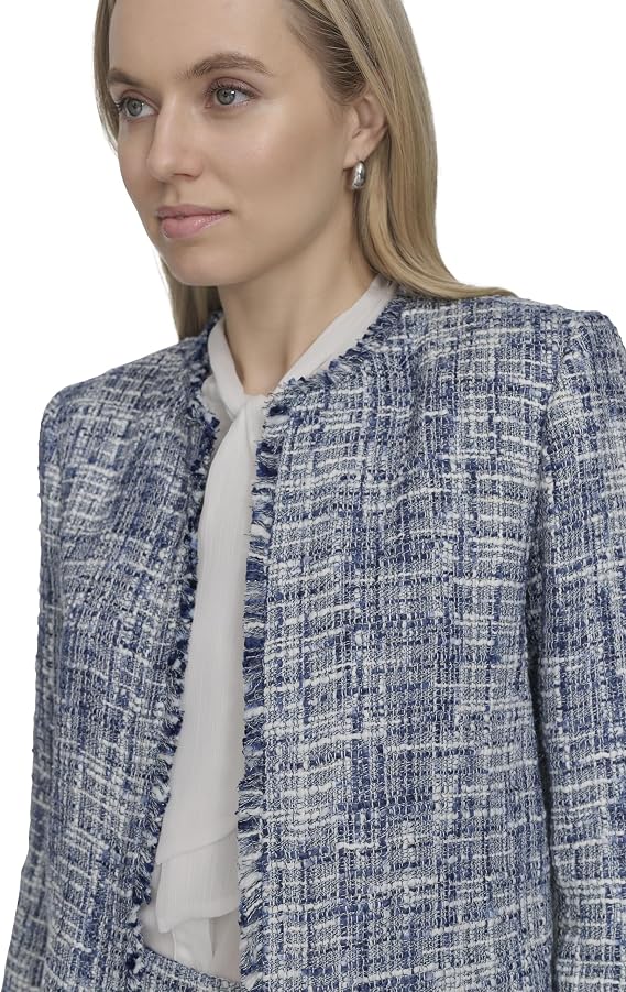 Calvin Klein Women's Cotton Striped Hem Blouse