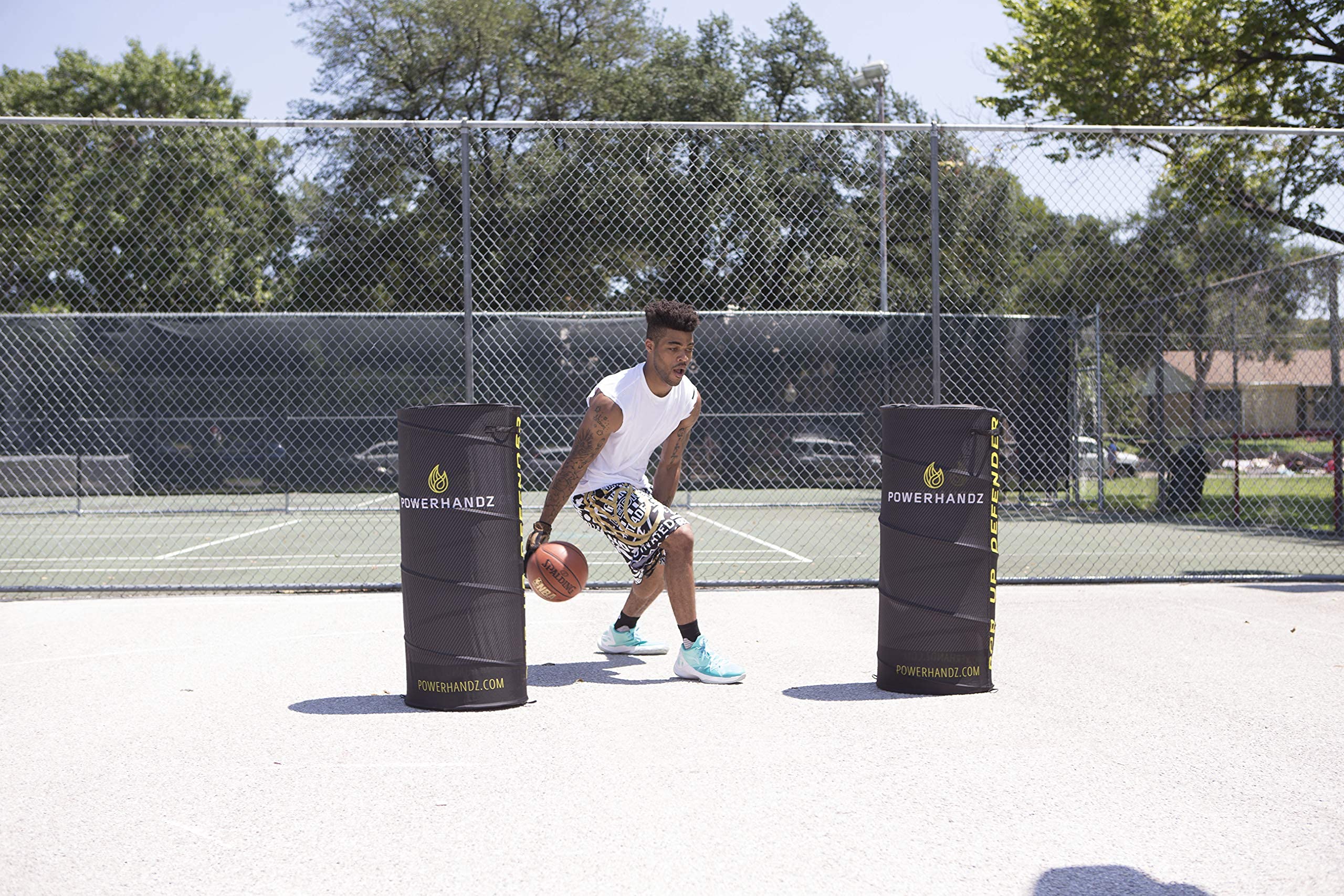 POWERHANDZ Pop Up Defender Portable and Collapsible Sports Training