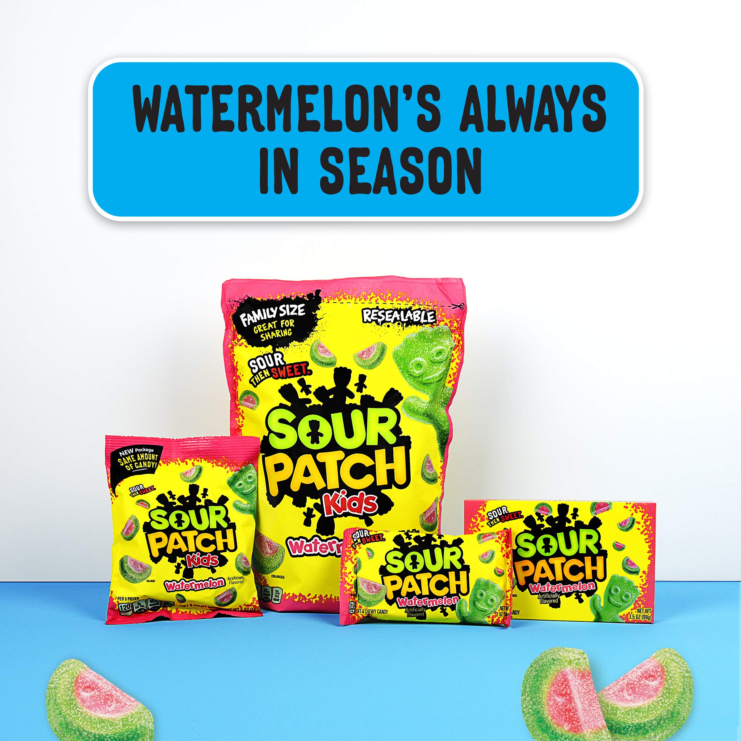 SOUR PATCH KIDS Watermelon Soft & Chewy Candy, 1.9 lb Buy Online in