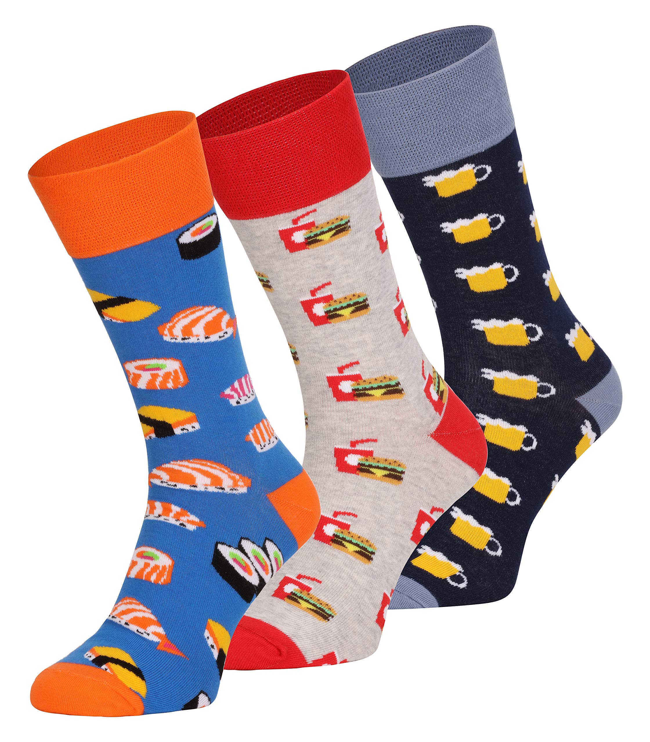 Ladeheid Damen und Herren 3er Pack Socken AT006