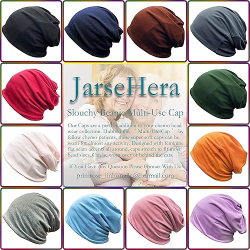 Miniatura 6 de JarseHera Gorro holgado de mujer con encaje de algodón, gorros para quimioterapia, gorros para el cáncer, turbante