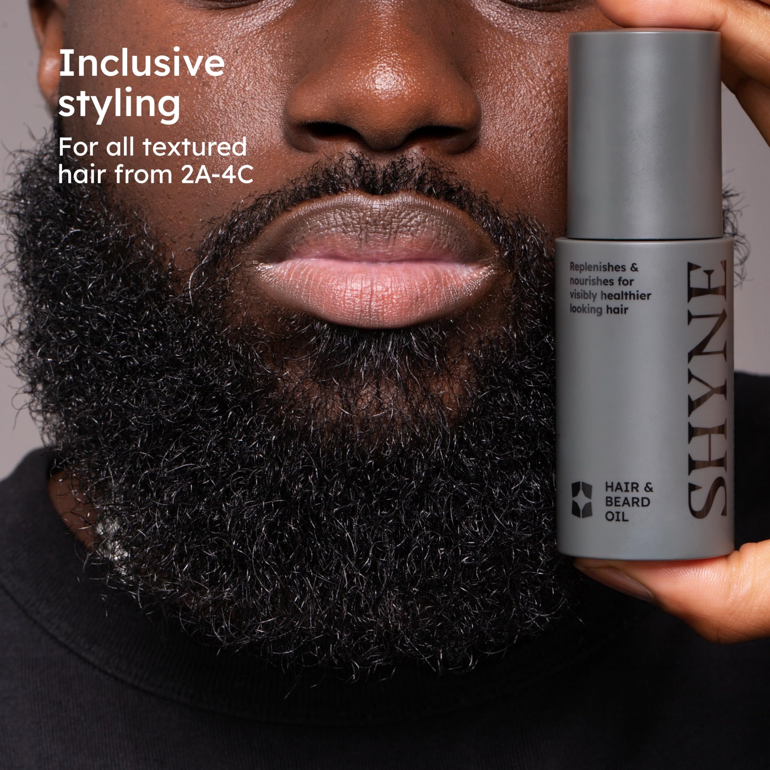 SHYNE Hair & Beard Oil | Nourishing Oil for Visibly Healthier Hair | Perfect for Men's Hair & Beards | 99% Natural Origin Rosemary, Castor & Argan Oil | Black Owned Beauty (50ml)