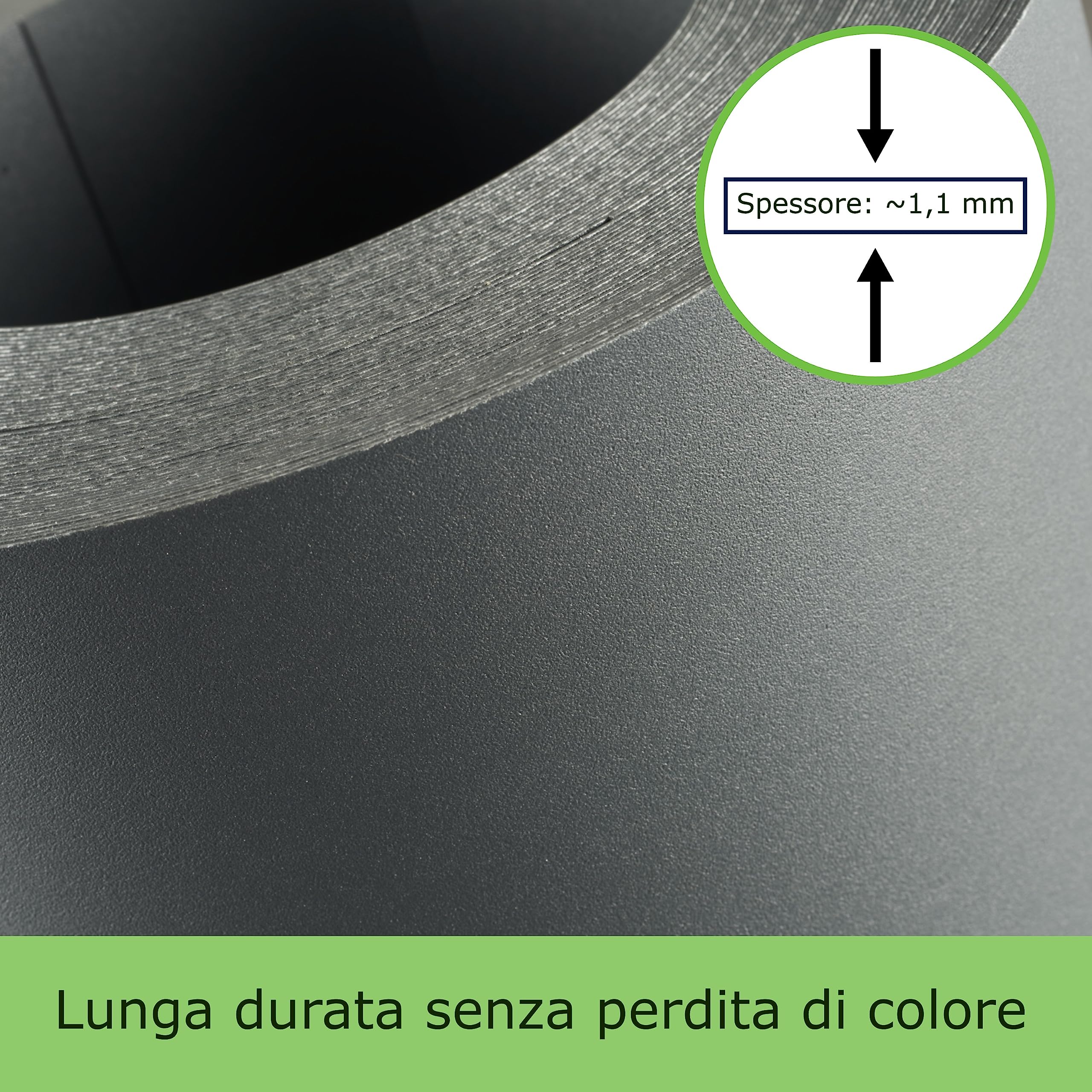 Strisce privacy in PP di Workinghouse spessore 1,1 mm - Resistenti alle intemperie, senza manutenzione, indeformabili - 10 strisce di 2,55 m di lunghezza x 19 cm di altezza (Grigio chiaro)