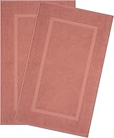 Vista 43 de Cotton Paradise Tapetes de baño antideslizantes 100% algodón para baño, 17 x 24 pulgadas, suaves, absorbentes, de secado rápido, lavables a máquina