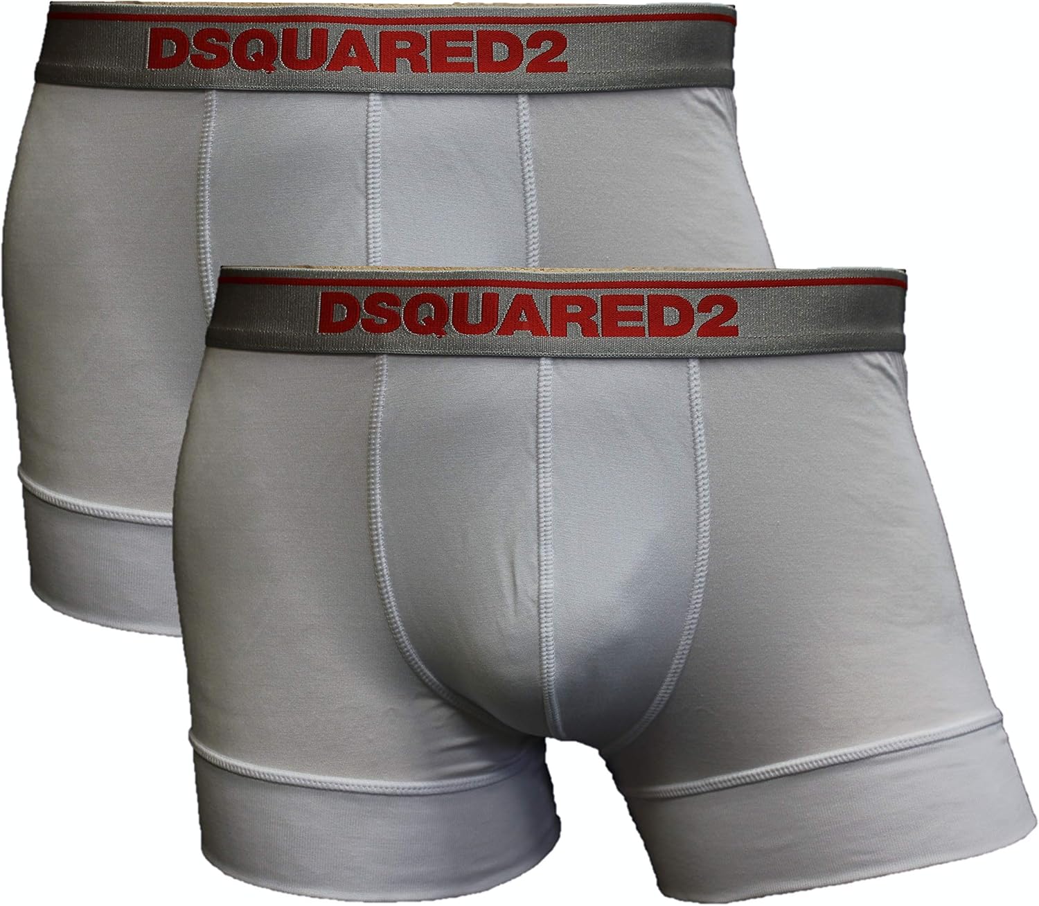 DSQUARED2 2Pack LowRise Men's Boxer Trunks in Modal Stretch, Black at